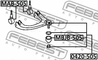 Шаровая опора FEBEST MBJB-505