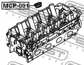 Прокладка свечного колодца FEBEST MCP-001