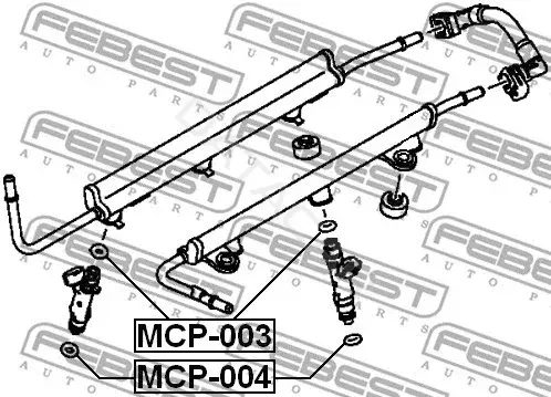 Шайба пламягасящая FEBEST MCP-003