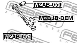 Шаровая опора FEBEST MZBJB-DEM