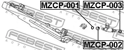 Шайба пламягасящая FEBEST MZCP-002