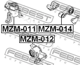 Подушка двигателя (Опора) FEBEST MZM-014