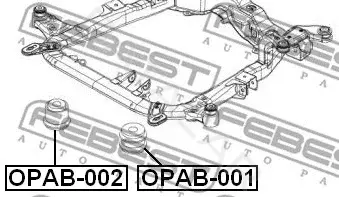 Сайлентблок рычага FEBEST OPAB-002