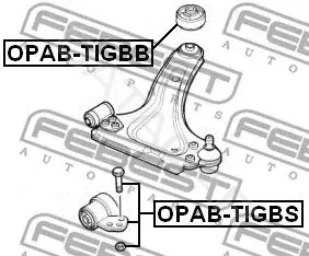 Сайлентблок рычага FEBEST OPAB-TIGBB