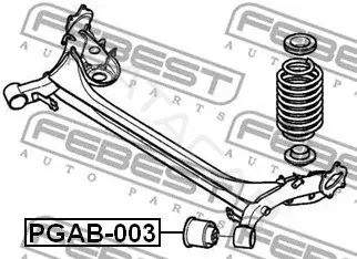 Сайлентблок рычага FEBEST PGAB-003