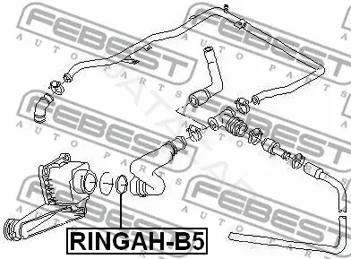 Прокладка клапана ЕГР FEBEST RINGAH-B5