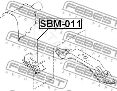 Подушка двигателя (Опора) FEBEST SBM-011