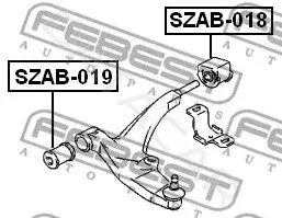 Сайлентблок рычага FEBEST SZAB-018