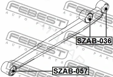 Сайлентблок рычага FEBEST SZAB-036
