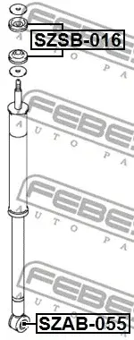 Втулка амортизатора FEBEST SZSB-016