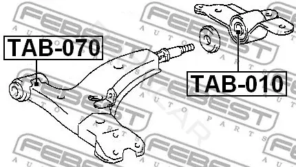 Сайлентблок рычага FEBEST TAB-010