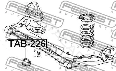 Сайлентблок балки / подрамника FEBEST TAB-226