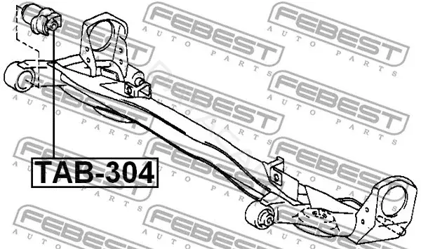 Сайлентблок балки / подрамника FEBEST TAB-304