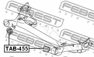 Сайлентблок балки / подрамника FEBEST TAB-455