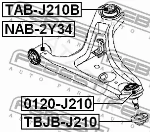 Шаровая опора FEBEST TBJB-J210