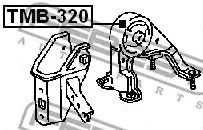 Подушка двигателя (Опора) FEBEST TMB-320
