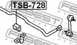 Втулки стабилизатора FEBEST TSB-728