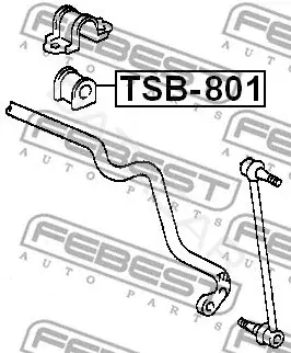 Втулки стабилизатора FEBEST TSB-801