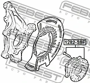 Подшипник ступицы FEBEST 1282-S8F