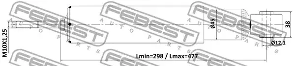 Амортизаторы FEBEST 14110-006R