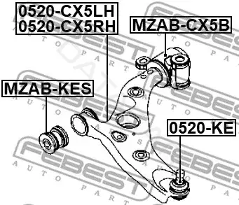 Рычаги FEBEST 0524-CX5RH