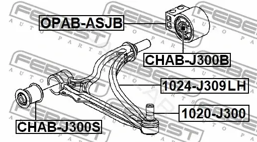Рычаги FEBEST 1024-J309LH