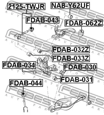 Рычаги FEBEST 2125-TWJR