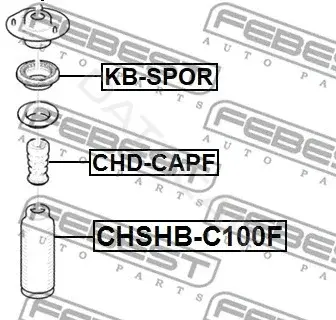 Опора амортизатора FEBEST KB-SPOR