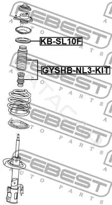 Пыльники и отбойники амортизатора FEBEST GYSHB-NL3-KIT