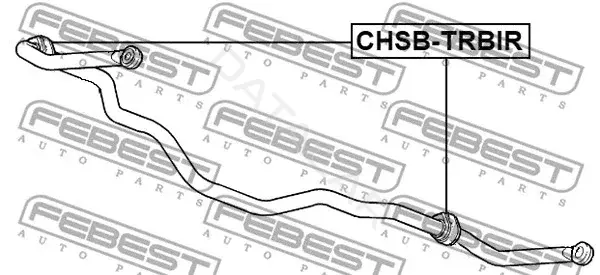 Втулки стабилизатора FEBEST CHSB-TRBIR