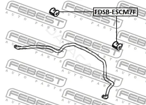 Втулки стабилизатора FEBEST FDSB-ESCM7F
