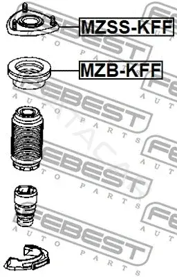 Втулки стабилизатора FEBEST MZSS-KFF