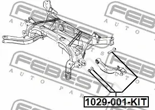 Болт подвески FEBEST 1029-001-KIT