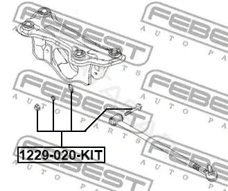 Болт подвески FEBEST 1229-020-KIT