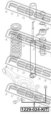 Болт подвески FEBEST 1229-024-KIT