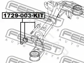 Болт подвески FEBEST 1729-003-KIT