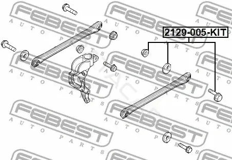 Болт подвески FEBEST 2129-005-KIT