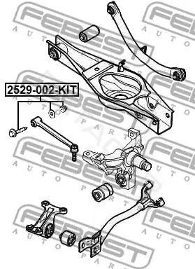 Болт подвески FEBEST 2529-002-KIT