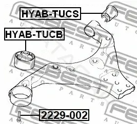 Болт подвески FEBEST 2229-002