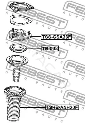 Пыльник амортизатора FEBEST TSHB-ANH20F