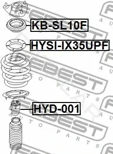 Тарелка пружины FEBEST HYSI-IX35UPF
