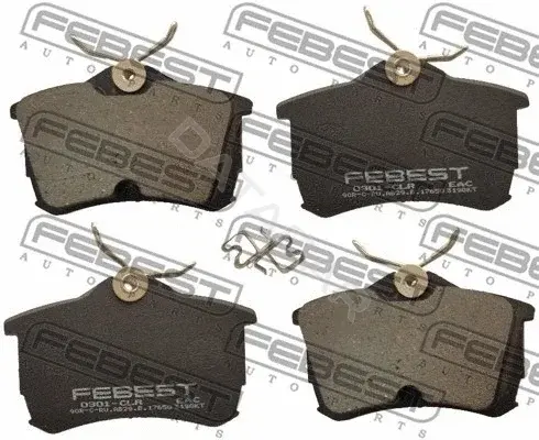 Тормозные колодки FEBEST 0301-CLR