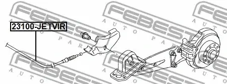 Трос ручника FEBEST 23100-JETVIR
