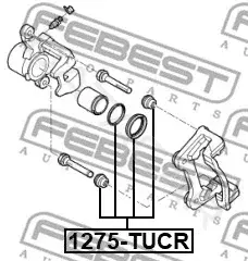 Ремкомплект суппорта FEBEST 1275-TUCR