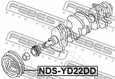 Шкив коленвала FEBEST NDS-YD22DD