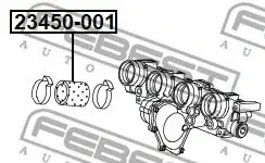 Патрубки системы охлаждения FEBEST 23450-001