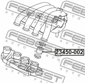 Патрубки системы охлаждения FEBEST 23450-002