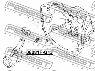 Вилка сцепления FEBEST 0881F-G13