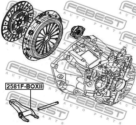 Вилка сцепления FEBEST 2581F-BOXII