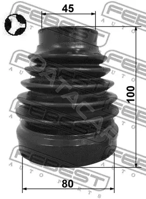 Пыльник шруса FEBEST 2215-D4224RHT
